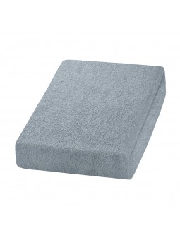 Šedé froté prostěradlo