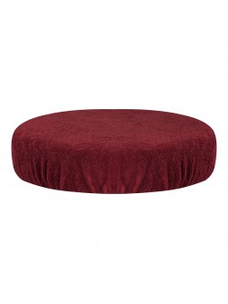 Terry cover for a burgundy stool