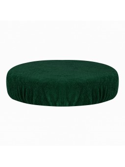 Terry cover for a bottle green stool