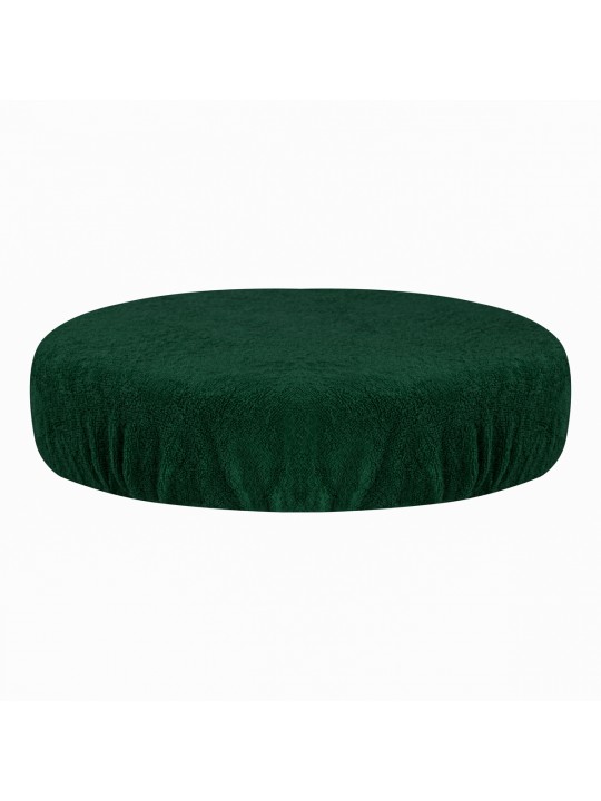 Terry cover for a bottle green stool