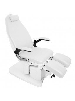 Fotel podologiczny elektr. Azzurro 709A 3 siln. biały