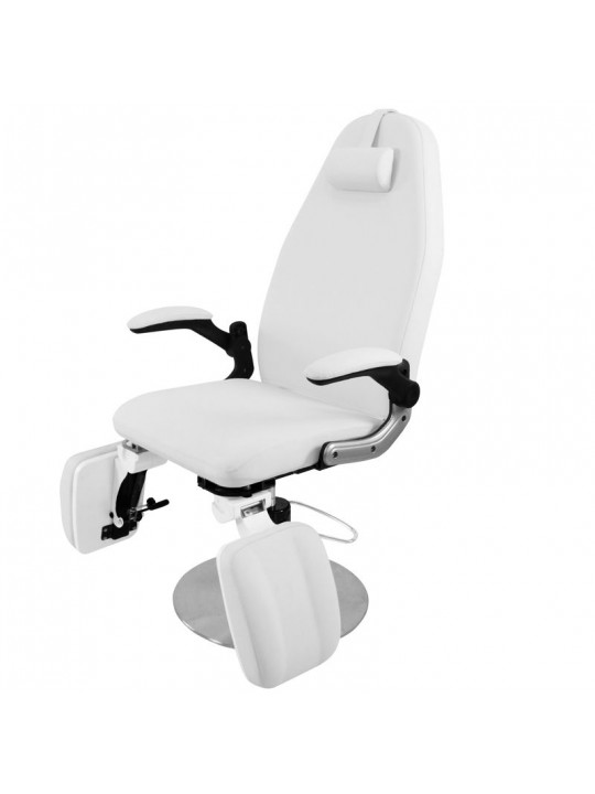 Azzurro 713A white hydraulic podiatrist chair