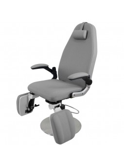 Azzurro 713A hydraulic podiatry chair, gray