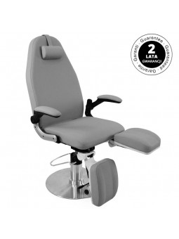 Azzurro 713A hydraulischer Podologiestuhl, grau