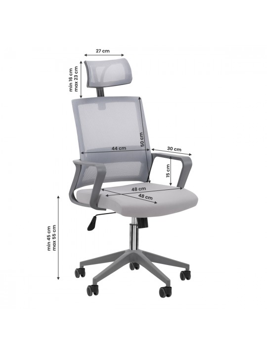 QS-05 office chair, gray