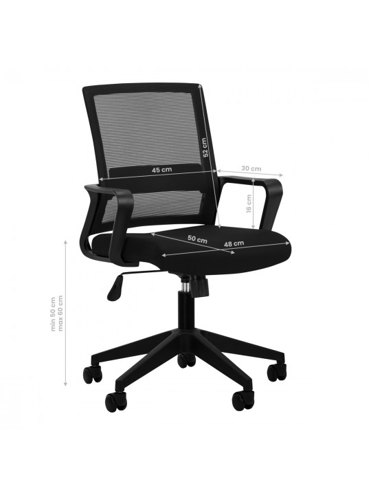 QS-11 office chair, black