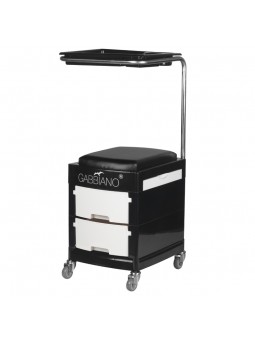 Helper - pedicure stool 16 plus black/white