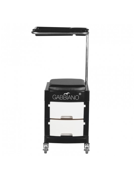 Helper - pedicure stool 16 plus black/white