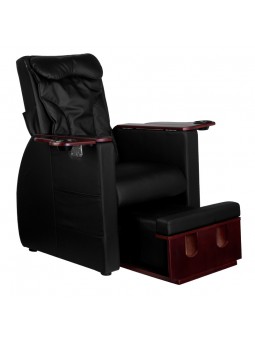 Fotel spa do pedicure z masażem pleców Azzurro 101 czarny