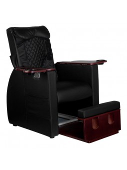 Fotel spa do pedicure z masażem pleców Azzurro 101 czarny