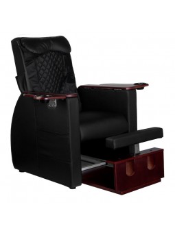 Spa chair for pedicure with back massage Azzurro 101 black