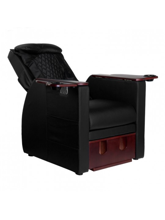 СПА-крісло для педикюру Azzurro 101 чорного кольору з масажем спини