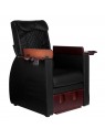 Azzurro 101 black pedicure spa chair with back massage