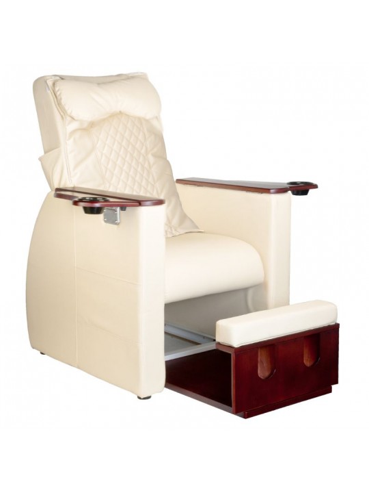 Azzurro 101 beige spa chair for pedicure with back massage