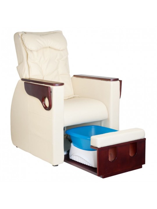 Azzurro 101 beige spa chair for pedicure with back massage