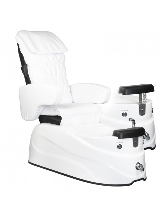 AS-122 white spa pedicure chair with massage function and pump