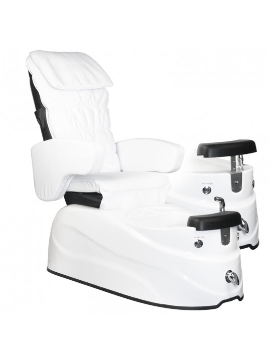 Pedikiūro SPA kėdė AS-122 balta su masažo funkcija ir pompa