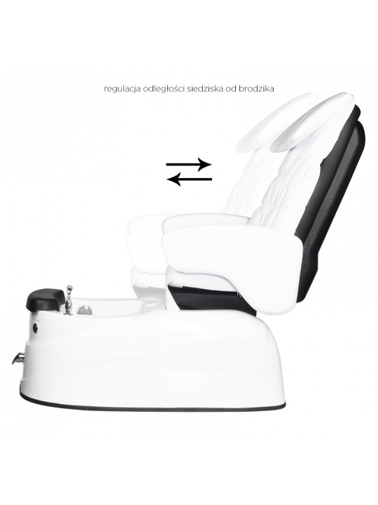 AS-122 white spa pedicure chair with massage function and pump