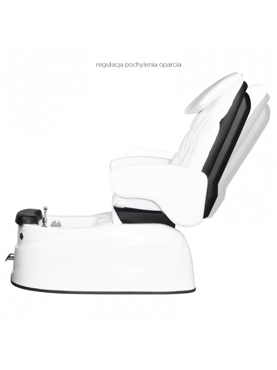 AS-122 white spa pedicure chair with massage function and pump