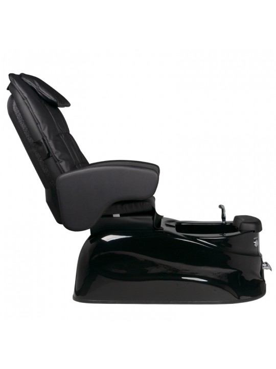 Fotel pedicure spa AS-122 czarny z funkcją masażu i pompą