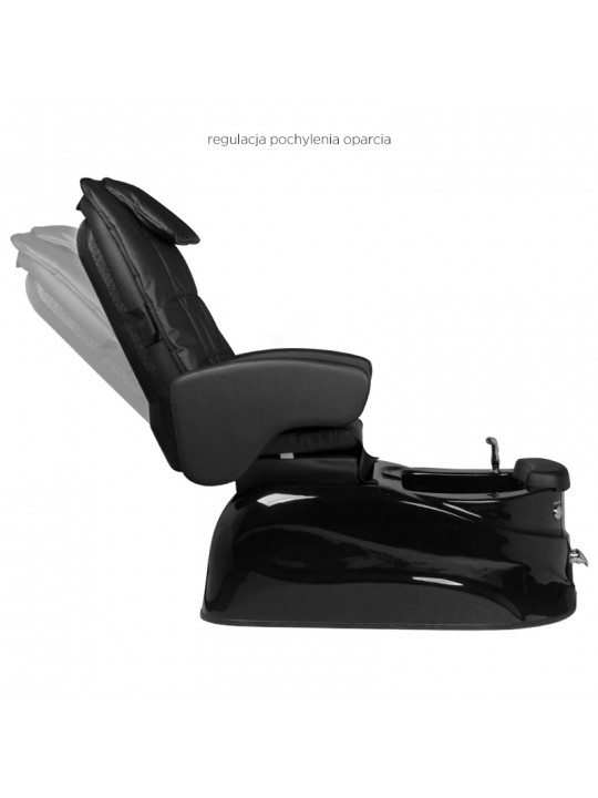 Scaun spa pedichiura negru AS-122 cu functie de masaj si pompa