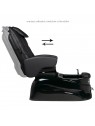 AS-122 black spa pedicure chair with massage function and pump