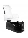 Fotel pedicure spa AS-122 biało-czarny z funkcją masażu i pompą