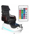 Spa pedicure chair AS-261 black and white with massage function and pump
