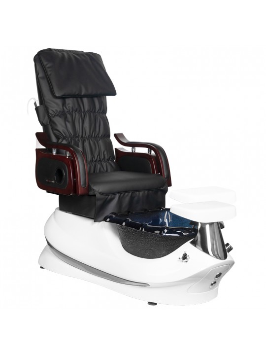 Fotel pedicure spa AS-261 czarno-biały z funkcją masażu i pompą