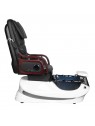 Крісло для спа-педикюру AS-261 чорно-біле з функцією масажу і насосом