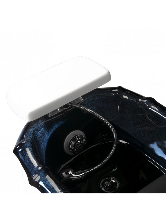 Scaun spa pedichiura AS-261 alb-negru cu functie de masaj si pompa