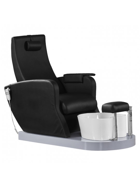 Azzurro 016B pedicure spa chair, black