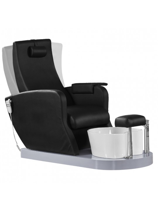 Azzurro 016B pedicure spa chair, black