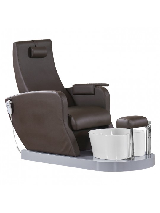 Azzurro 016B pedicure spa chair, brown