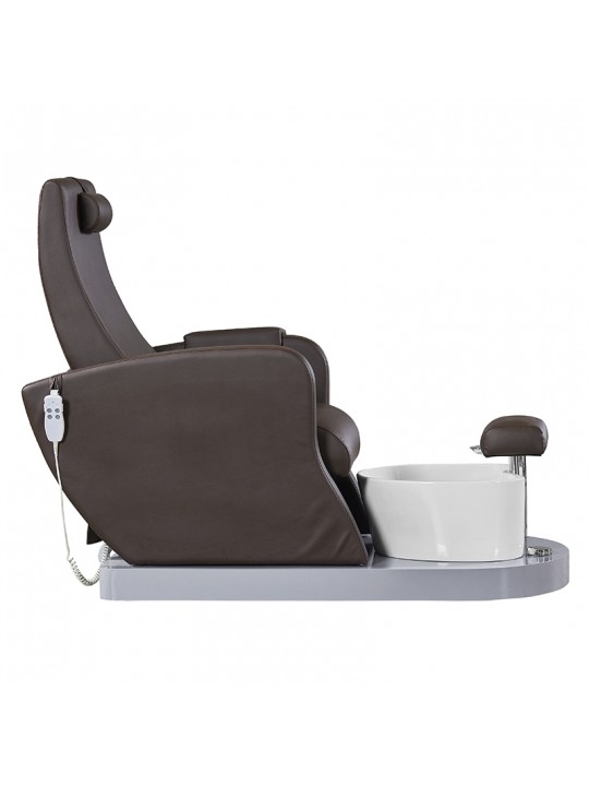 Azzurro 016B pedicure spa chair, brown