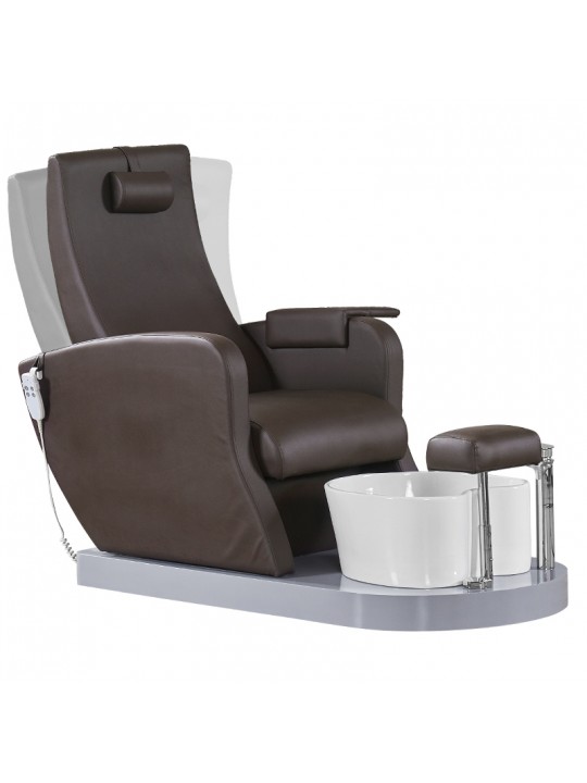 Azzurro 016B pedicure spa chair, brown