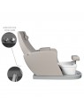 Azzurro 016B spa pedicure chair, gray