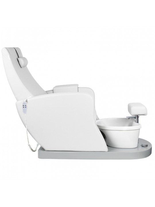 Azzurro 016B pedicure spa chair, white