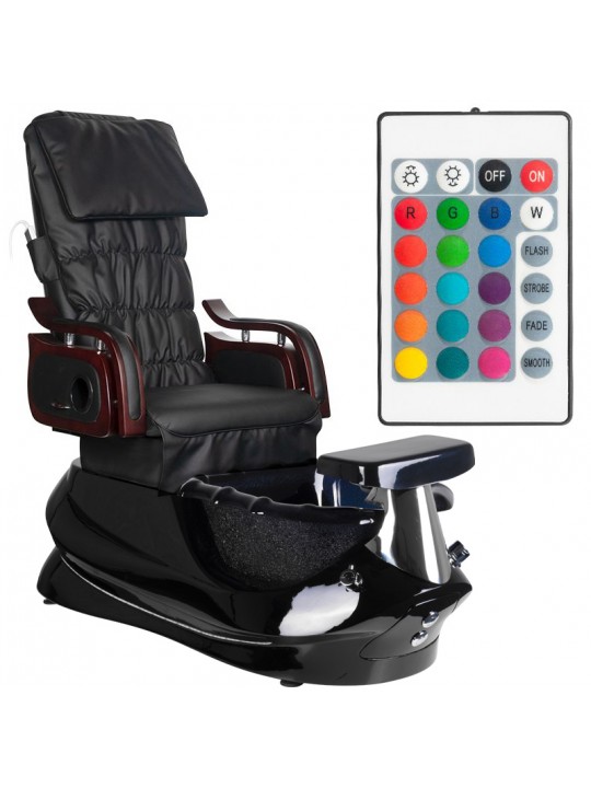 AS-261 black spa pedicure chair with massage function and pump