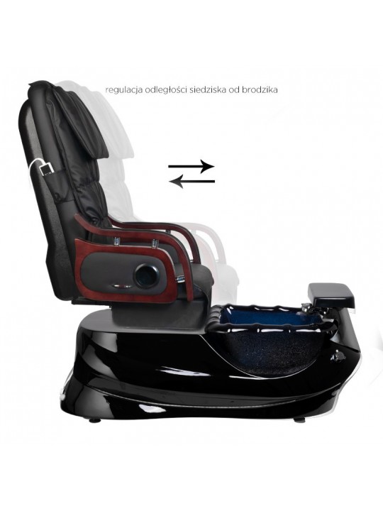 AS-261 black spa pedicure chair with massage function and pump