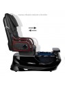 AS-261 black spa pedicure chair with massage function and pump