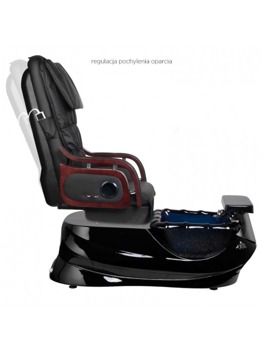 AS-261 black spa pedicure chair with massage function and pump