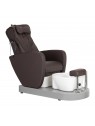 Spa pedicure chair Azzurro 016C brown with back massage and hydromassage