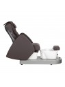 Spa pedicure chair Azzurro 016C brown with back massage and hydromassage