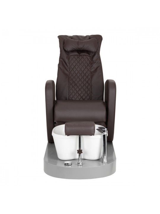 Крісло для спа-педикюру Azzurro 016C коричневе з масажем спини та гідромасажем
