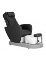 Azzurro 016C black pedicure spa chair with back massage and hydromassage