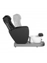 Azzurro 016C black pedicure spa chair with back massage and hydromassage