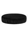 Black velvet stool cover