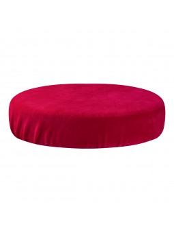 Fuchsia velvet stool cover