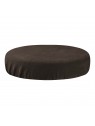 Brown velor stool cover